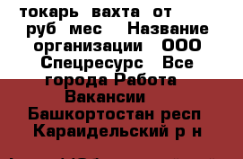 токарь. вахта. от 50 000 руб./мес. › Название организации ­ ООО Спецресурс - Все города Работа » Вакансии   . Башкортостан респ.,Караидельский р-н